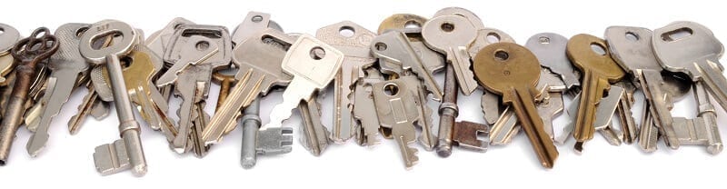 Row of keys header