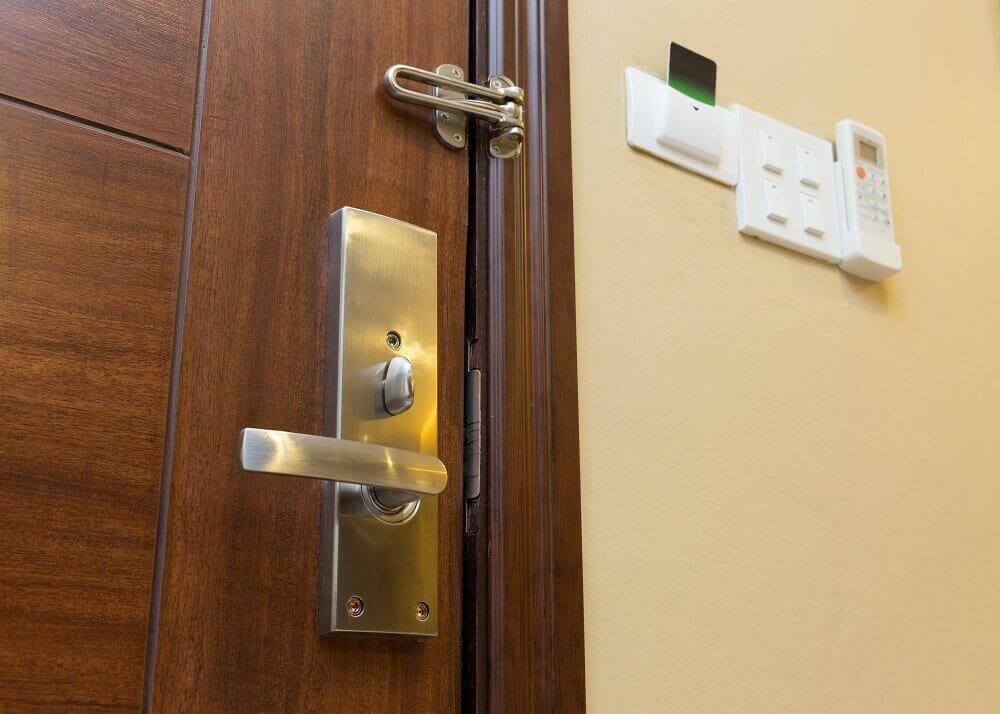 internal-locks-on-a-door Commercial Locksmith Logan