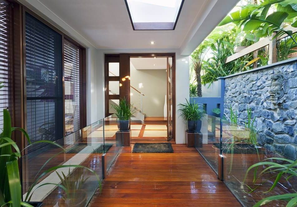 Rear House Entrance and yard Rear House Entrance and yard